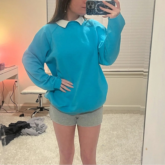 Vintage 90’s Collared Crewneck Pullover - Picture 2 of 8